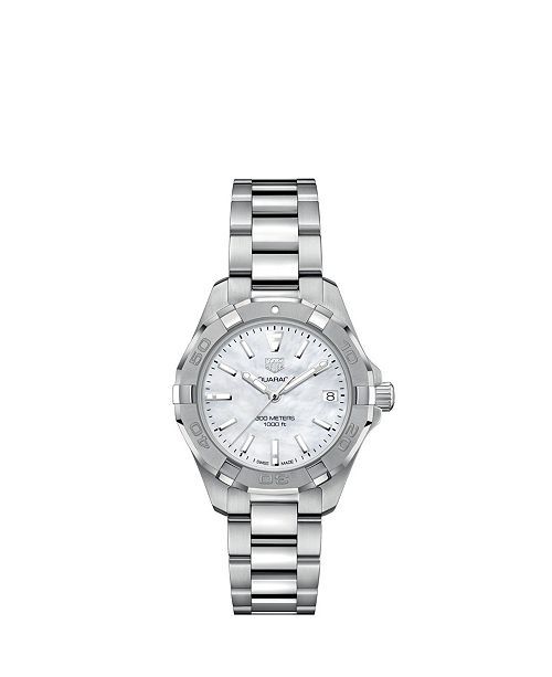 Women's Swiss Aquaracer Stainless Steel Bracelet Watch 32mm | Macys (US)