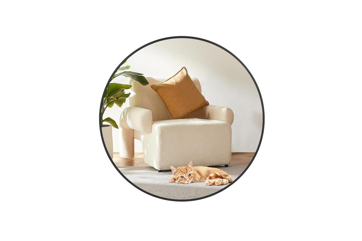 Gaomon 30 inchRound Mirror for Wall, Black Metal Frame Circle Mirror, Round Bathroom Mirror for Wall Decor, Round Wall Mirror for Entryway, Vanity, Be | Macy's