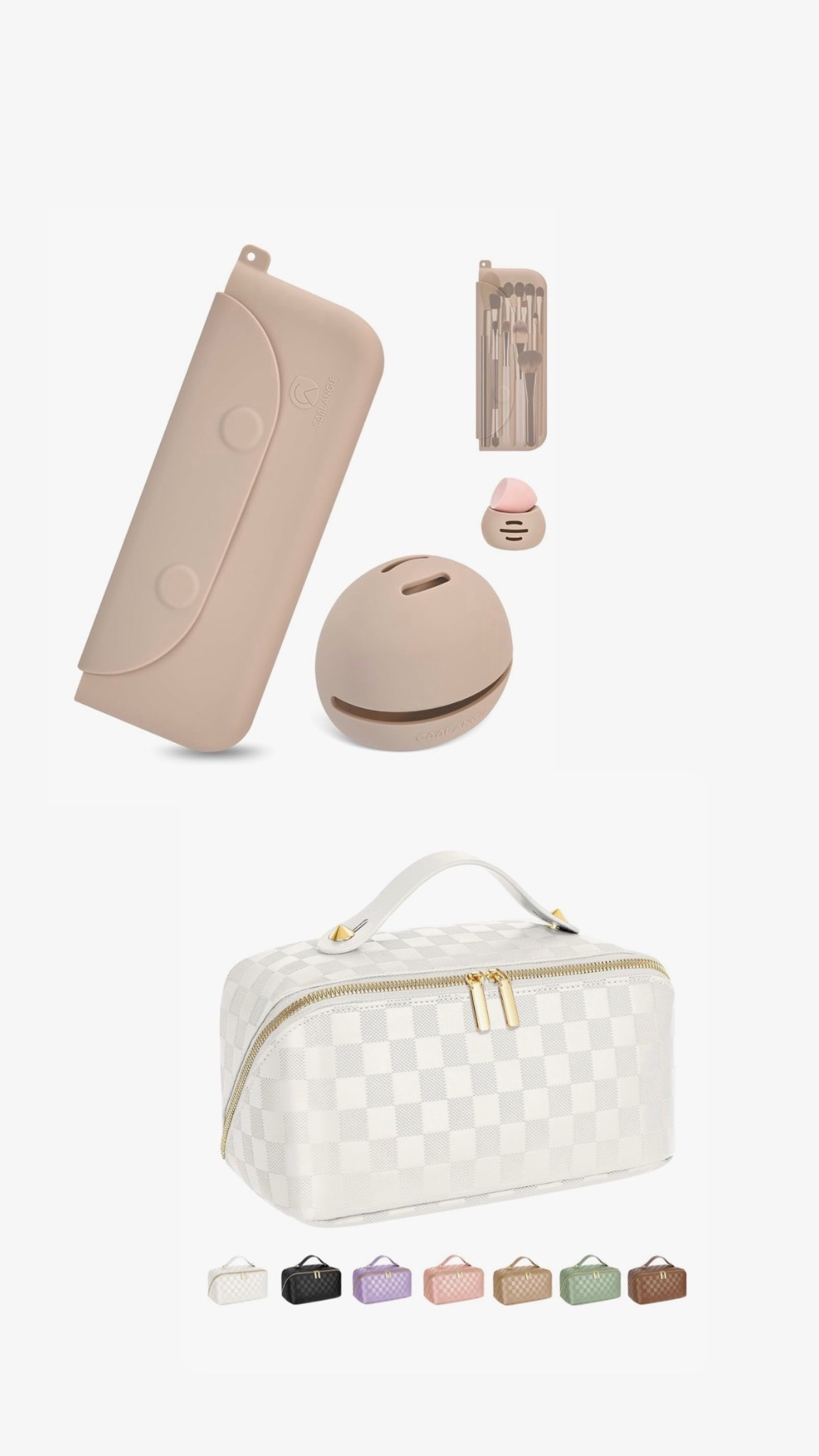 This make up bag and make up brush holder are perfect!  Amazon prime deal

#LTKTravel #LTKBeauty #LTKSaleAlert