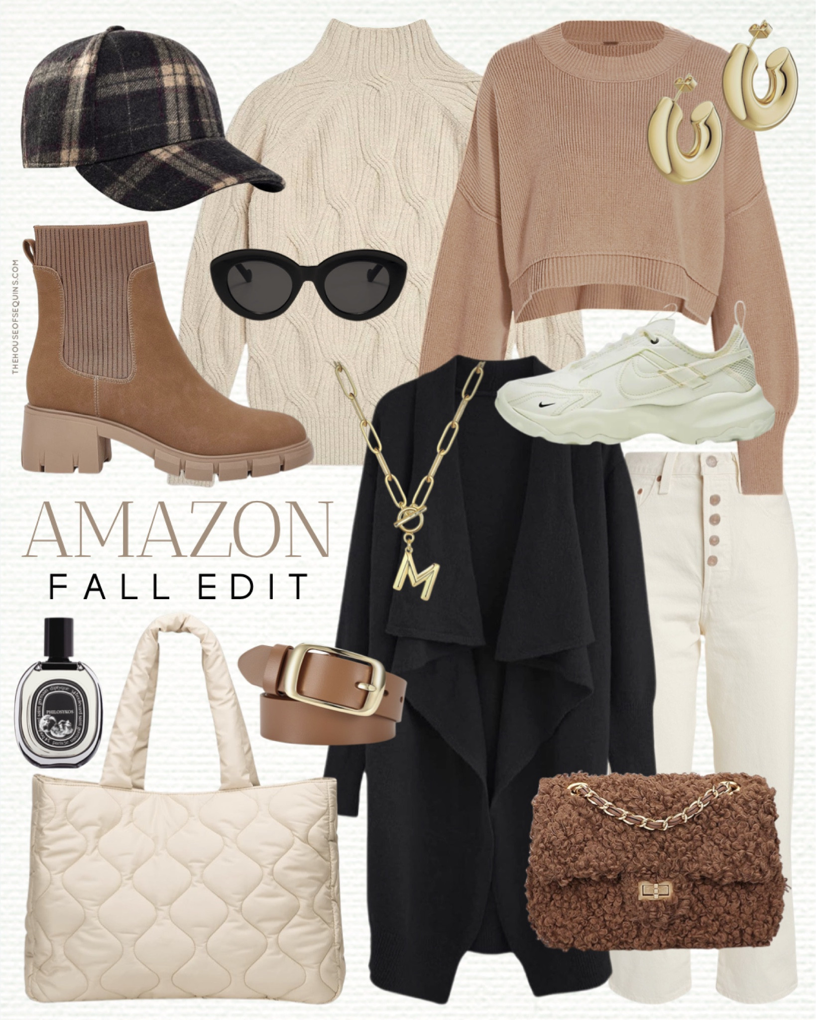 Shop this Amazon Fall outfit! Coatigan, Nike TC 7900 sneakers, lug boots, puffer bag cableknit sweater, Free People cropped sweater look for less, quilted bag, Chelsea boots, plaid cap, initial necklace, Sherpa bag and more! 

Follow my shop @thehouseofsequins on the @shop.LTK app to shop this post and get my exclusive app-only content!

#liketkit 
@shop.ltk
https://liketk.it/4lOOc

#LTKstyletip #LTKSeasonal #LTKmidsize