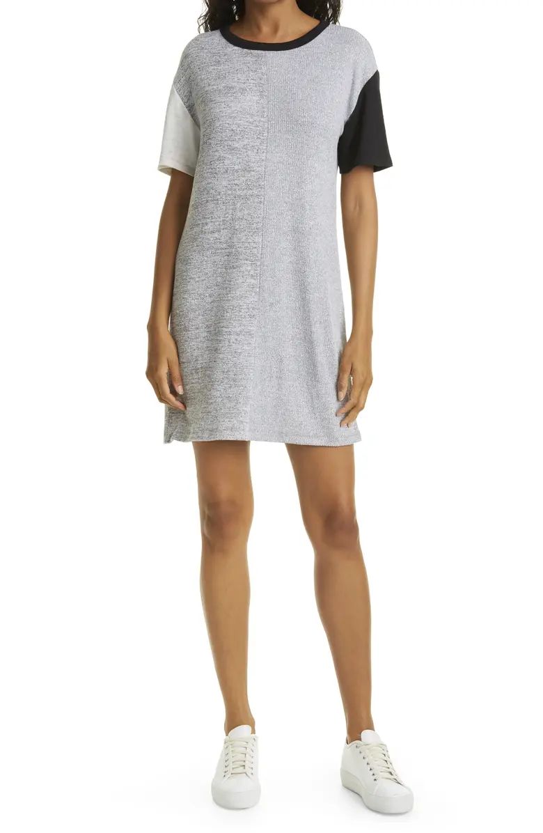 rage & bone The Knit Colorblock T-Shirt Dress | Nordstrom