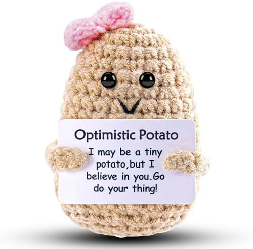 Funny Crochet Potato Girl Gifts for Father, Dad Women Men Husband Wife Birthday Friend Gifts from... | Amazon (US)