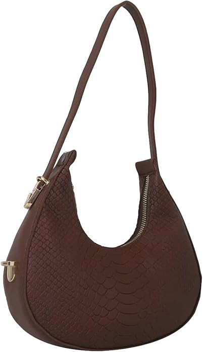 SweatyRocks Women's Snakeskin Embossed Hobo Bag Adjustable Strap Shoulder Handbag Solid Clutch Pu... | Amazon (US)
