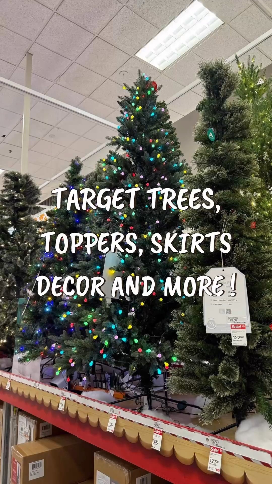 TARGET TREES, TOPPERS, SKIRTS, DECOR, AND MORE !
the main star of the show, the christmas tree and target has everything you need to not only have her but decorate her too. whether you want a simple and plain tree or a tree dazzled in decoration everything you need is right here. do you put up your tree before or after thanksgiving ?!

#LTKSeasonal #LTKSaleAlert #LTKHoliday