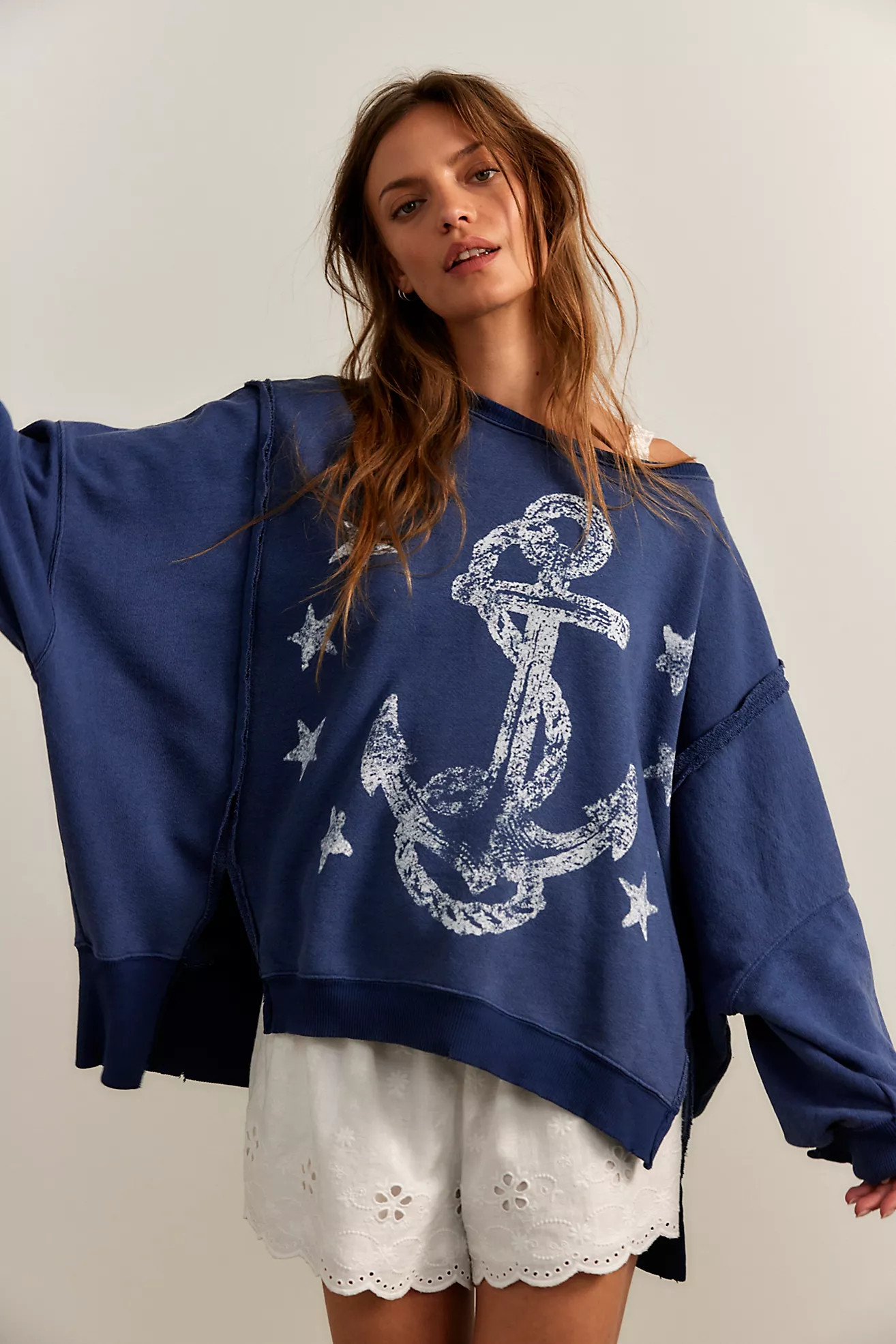 We The Free Graphic Camden Pullover | Free People (Global - UK&FR Excluded)