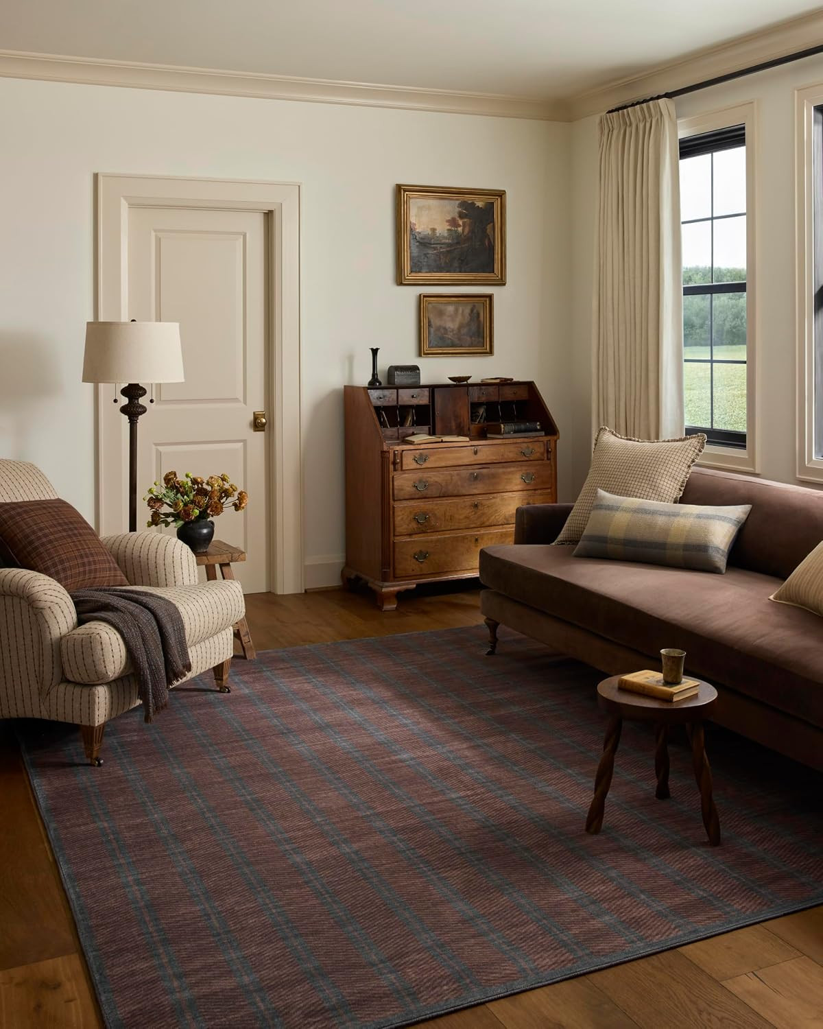 Loloi Chris Loves Julia Bobby Merlot/Denim 7'-3" x 9'-3" Area Rug | Amazon (US)