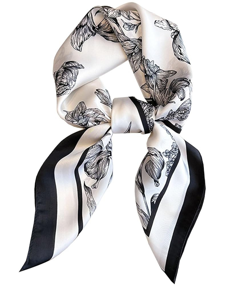 Dailyacc Hair Bandanas Scarf For Women Lightweight Fashion Neck Silk Satin Head Scarves For Sleep... | Amazon (US)