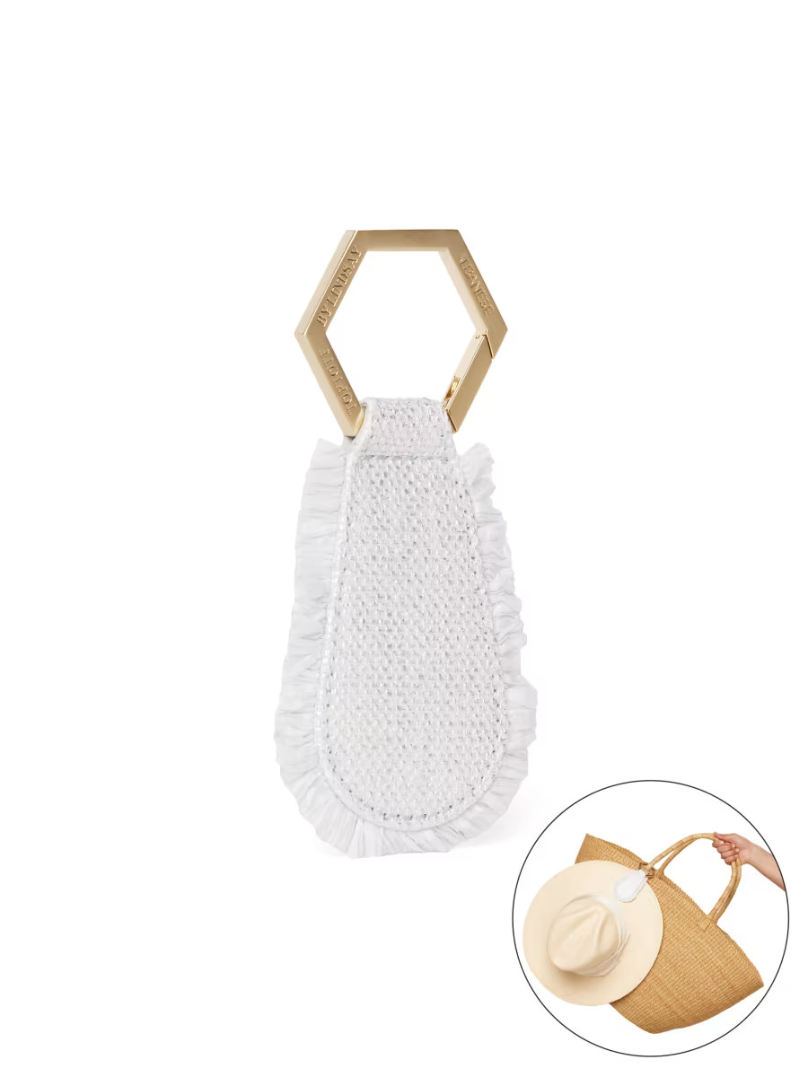 The Fray Raffia Hat Holder | Saks Fifth Avenue