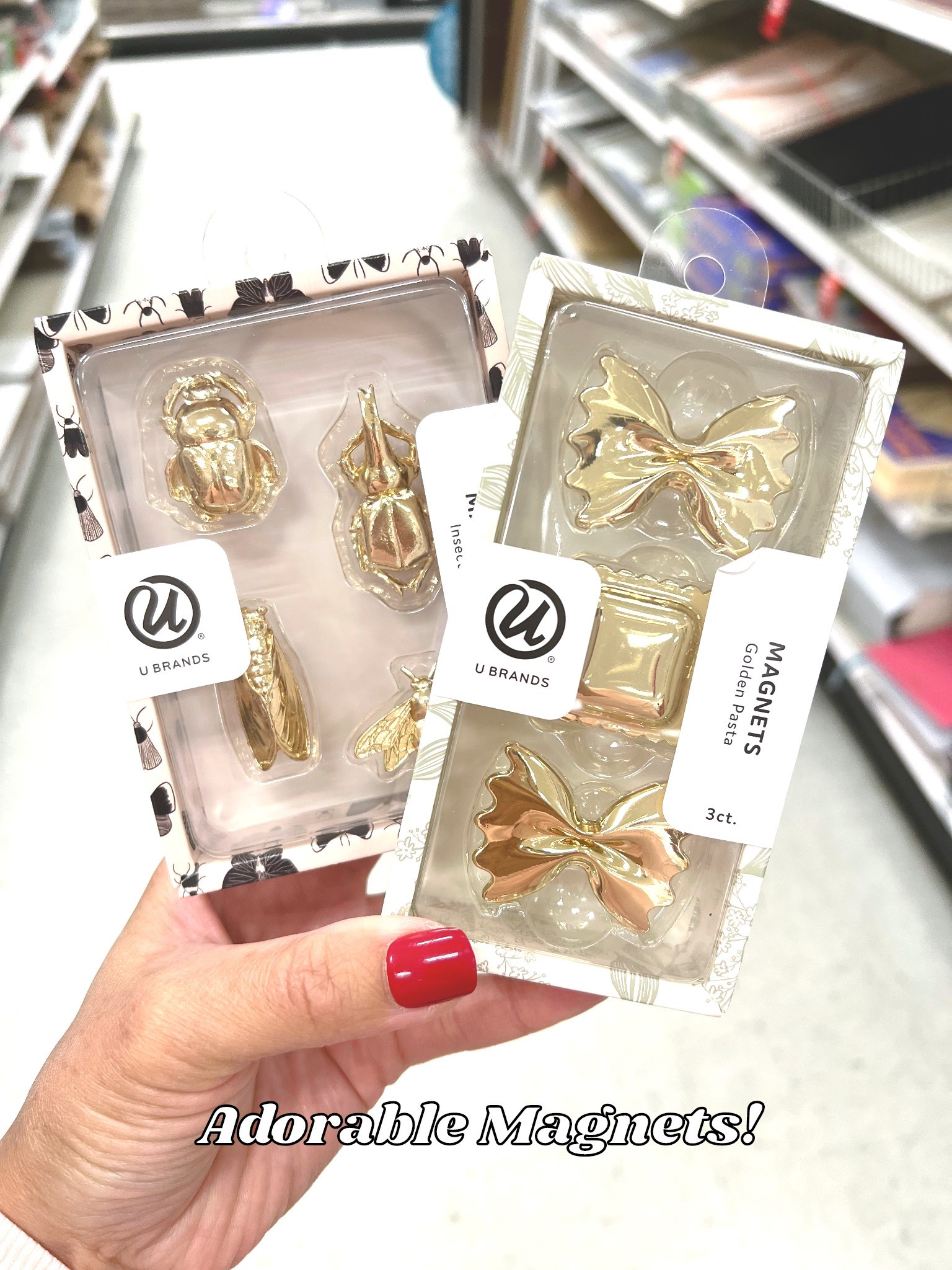 U Brands 4pk Gold Bugs and Pasta Magnets for Fridges & Lockers 

#LTKHoliday #LTKHome #LTKGiftGuide