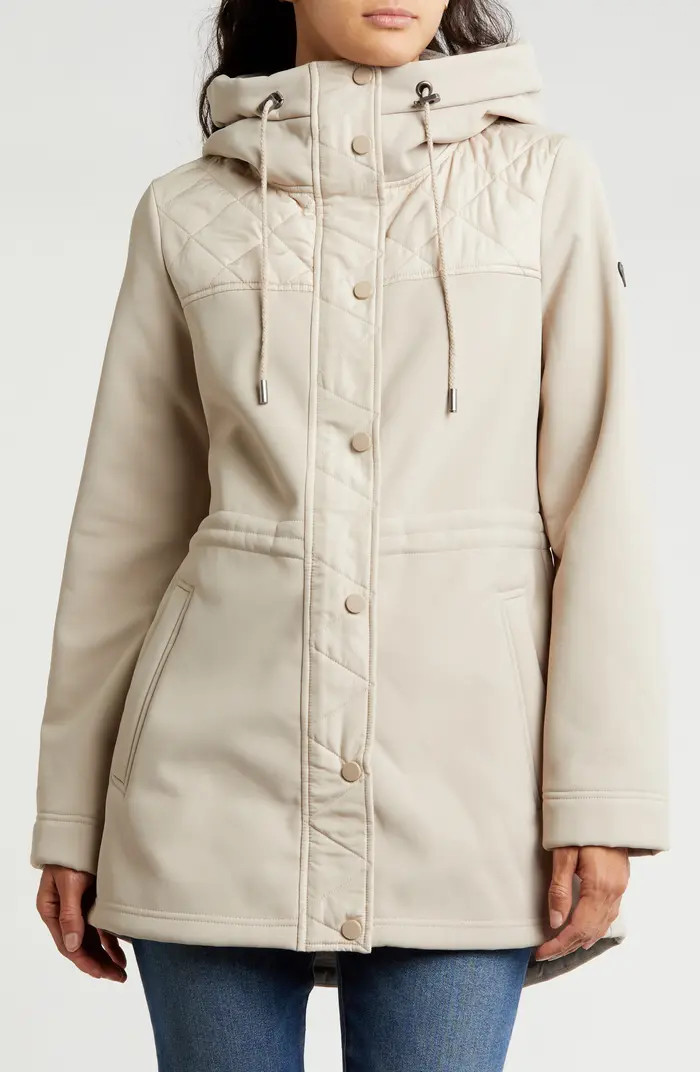 Mixed Media Water Resistant Jacket | Nordstrom Rack