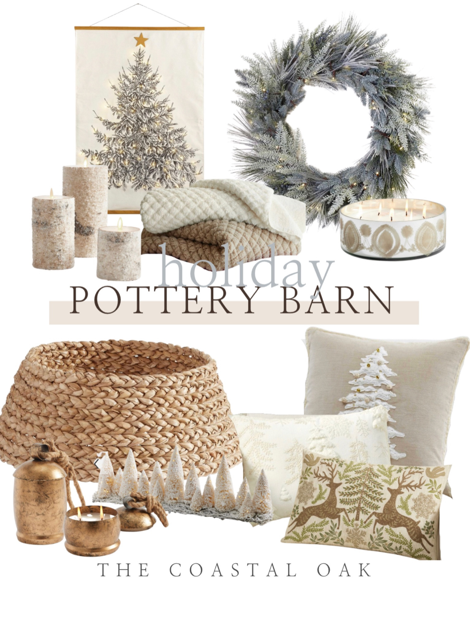 That cozy coastal holiday home decor 
Pottery Barn 

#LTKhome #LTKSeasonal #LTKHoliday