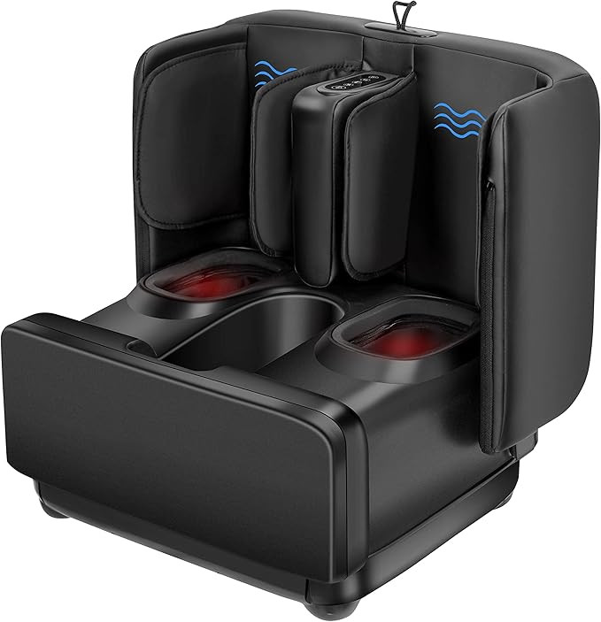 COMFIER 2 in 1 Foot Massager Machine & Ottoman Rest,Shiatsu Foot and Calf Massager with Heat,Knea... | Amazon (US)