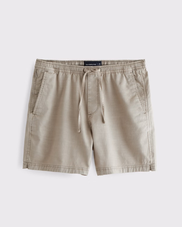 Cotton-Blend Pull-On Short | Abercrombie & Fitch (US)