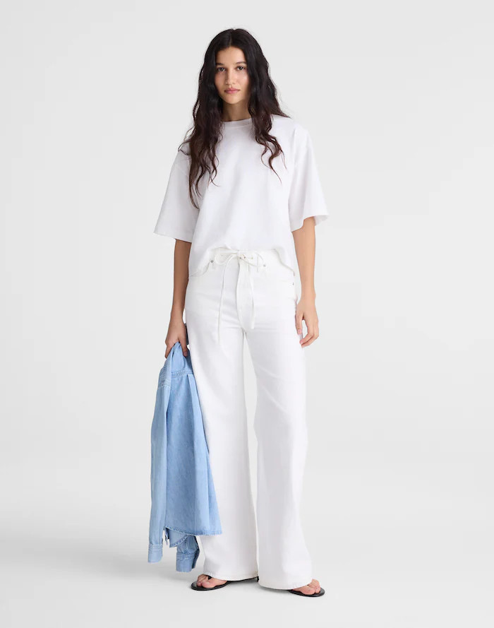 The Ultimate Wide-Leg Jean in Tile White | Madewell