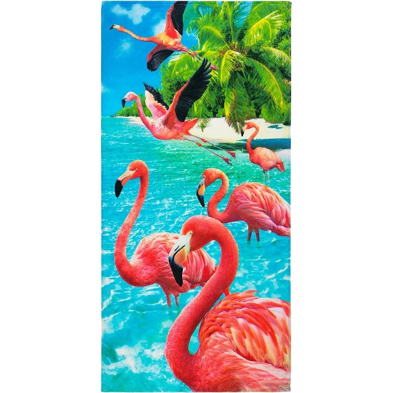 Beachland Toalla de Playa Flamingo 30 x 60 inch 100% Algod\u00f3n | Walmart (US)