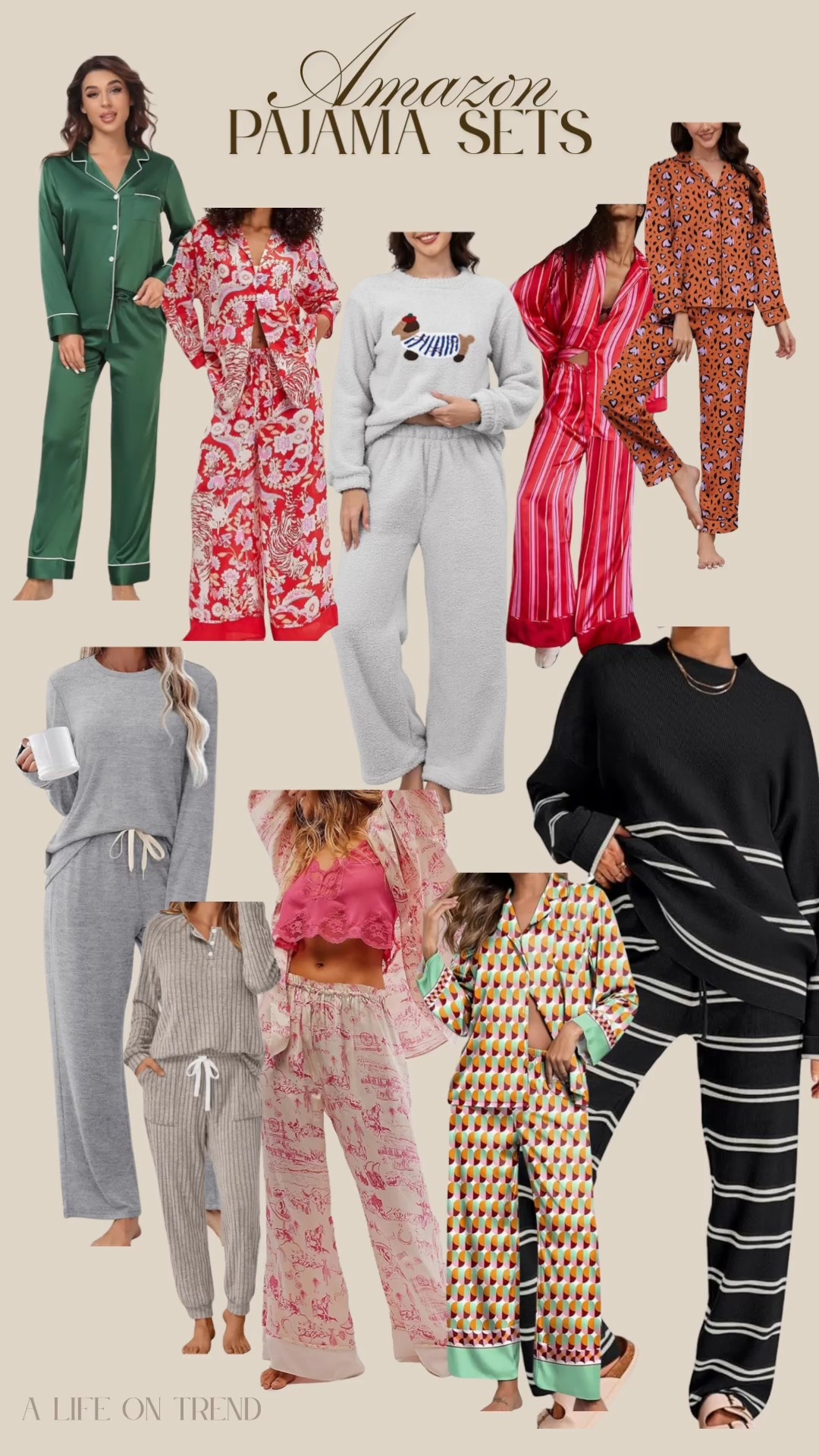 Sharing my favorite cozy pajama sets from Amazon. These sets are not only beautiful, they are also comfortable and so chic. If you are looking for holiday gifts, matching pajama sets for your family, or something new for yourself, this loungewear does not disappoint! Each style is available in a variety of sizes and colors and some are looks for less sets inspired by high-end pieces. 

#LTKCyberWeek #LTKGiftGuide #LTKHoliday
