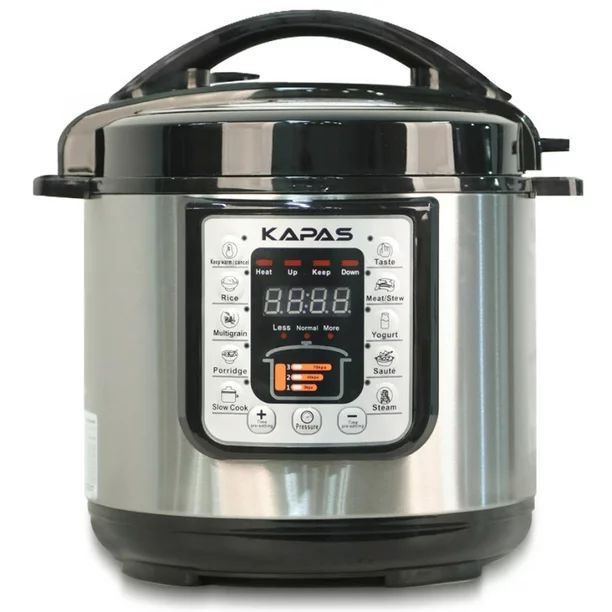 KAPAS Smart Electric Pressure Cooker, 6.4 Qt 10-in-1 Multi-Use Slow Cooker with Cooking Accessory... | Walmart (US)
