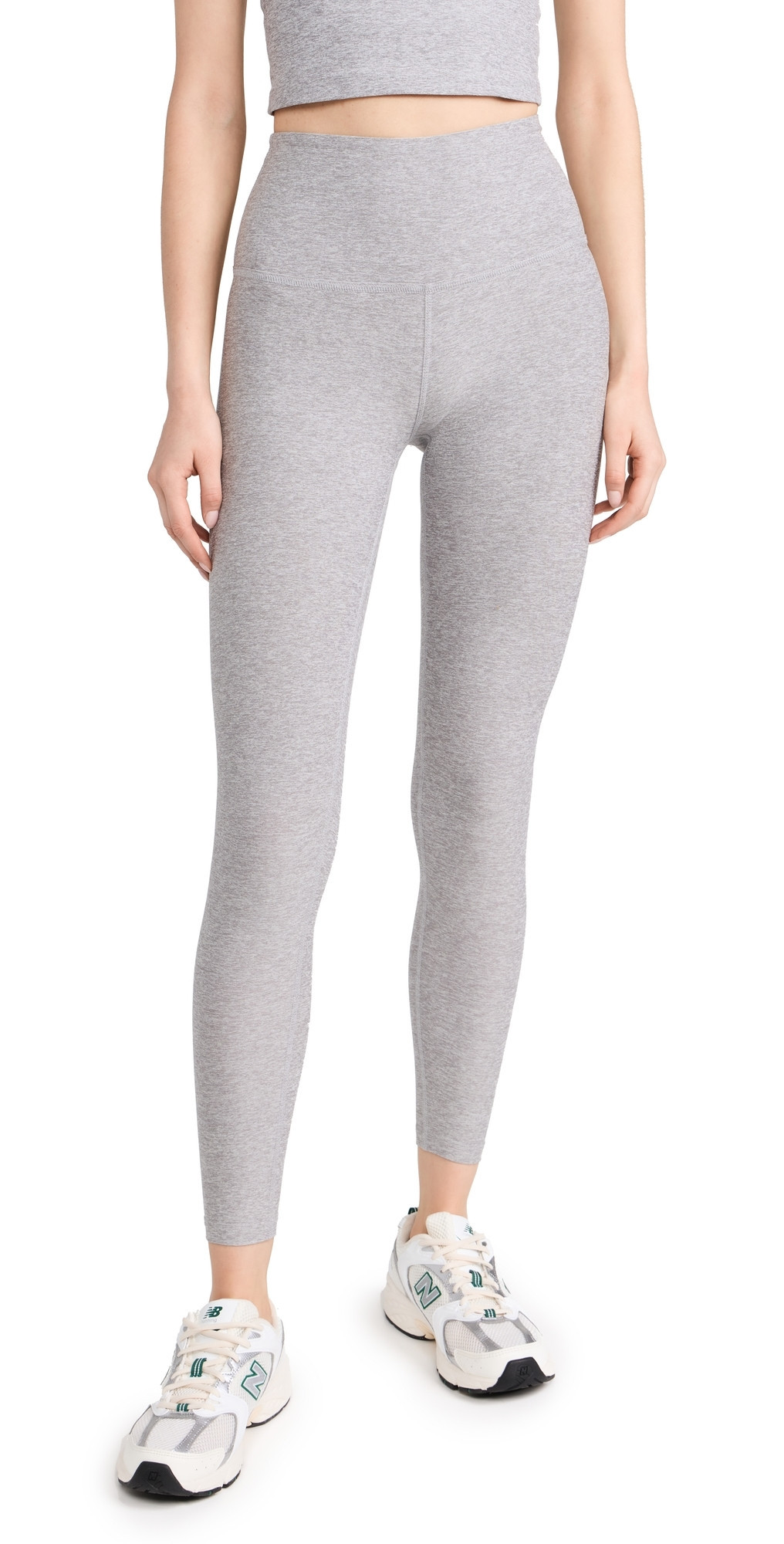 Beyond Yoga Spacedye Caught In the Midi High Waist Leggings Silver Mist L | Shopbop