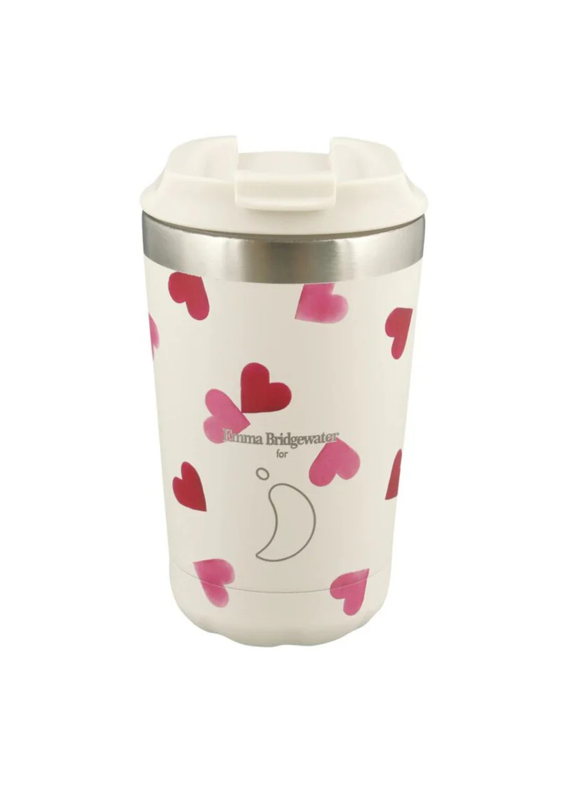 Pink Hearts Chilly's Reusable Cup | Emma Bridgewater (UK)