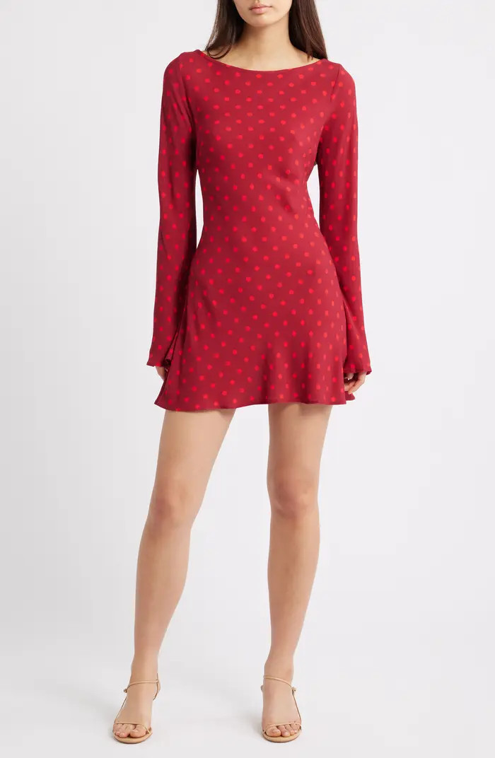 Good Graces Long Sleeve Minidress | Nordstrom
