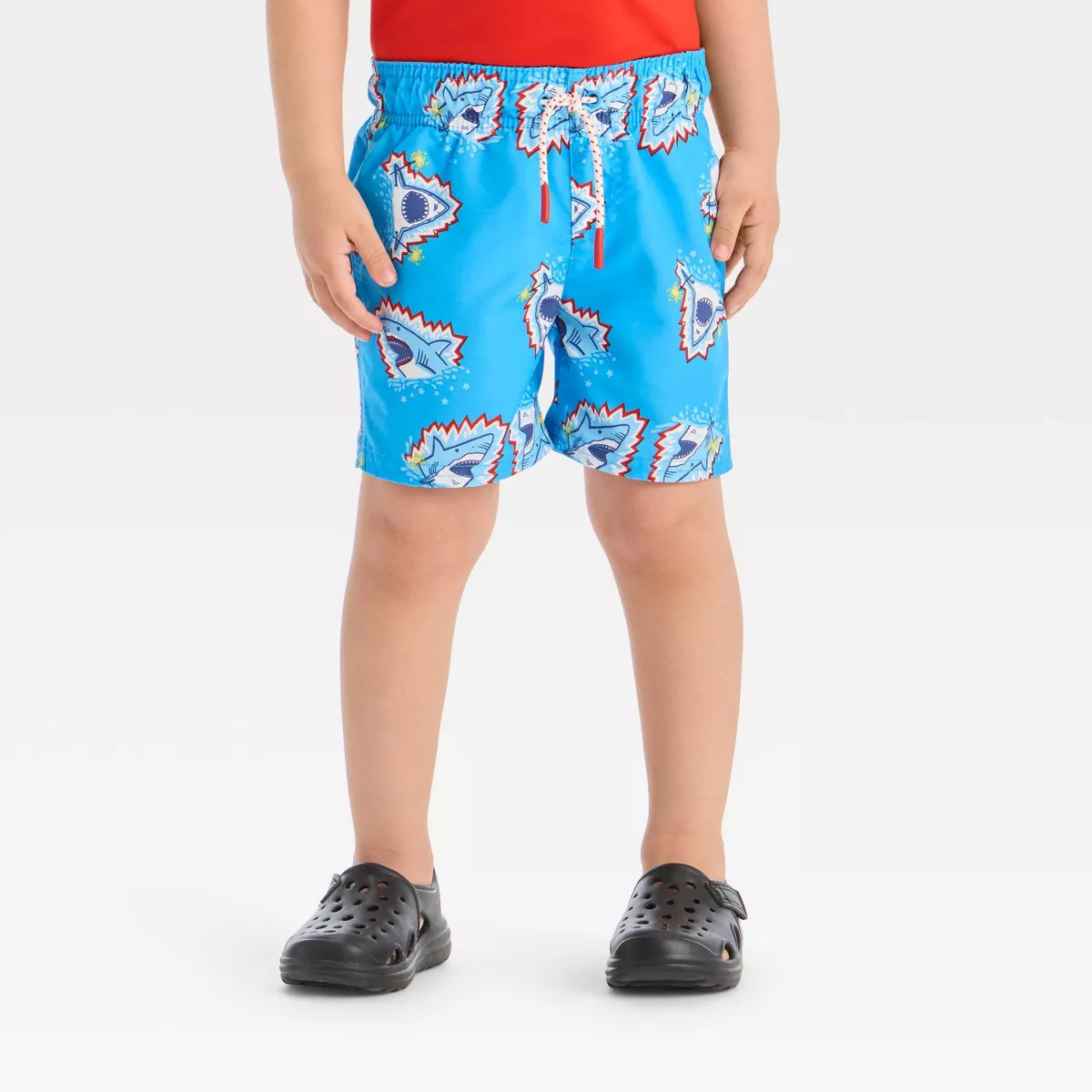 Toddler Boys' 4th of July Sharks with Sparklers Swim Shorts - Cat & Jack™ Blue | Target