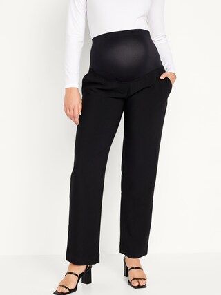 Maternity Full-Panel Taylor Trouser Pants | Old Navy (US)