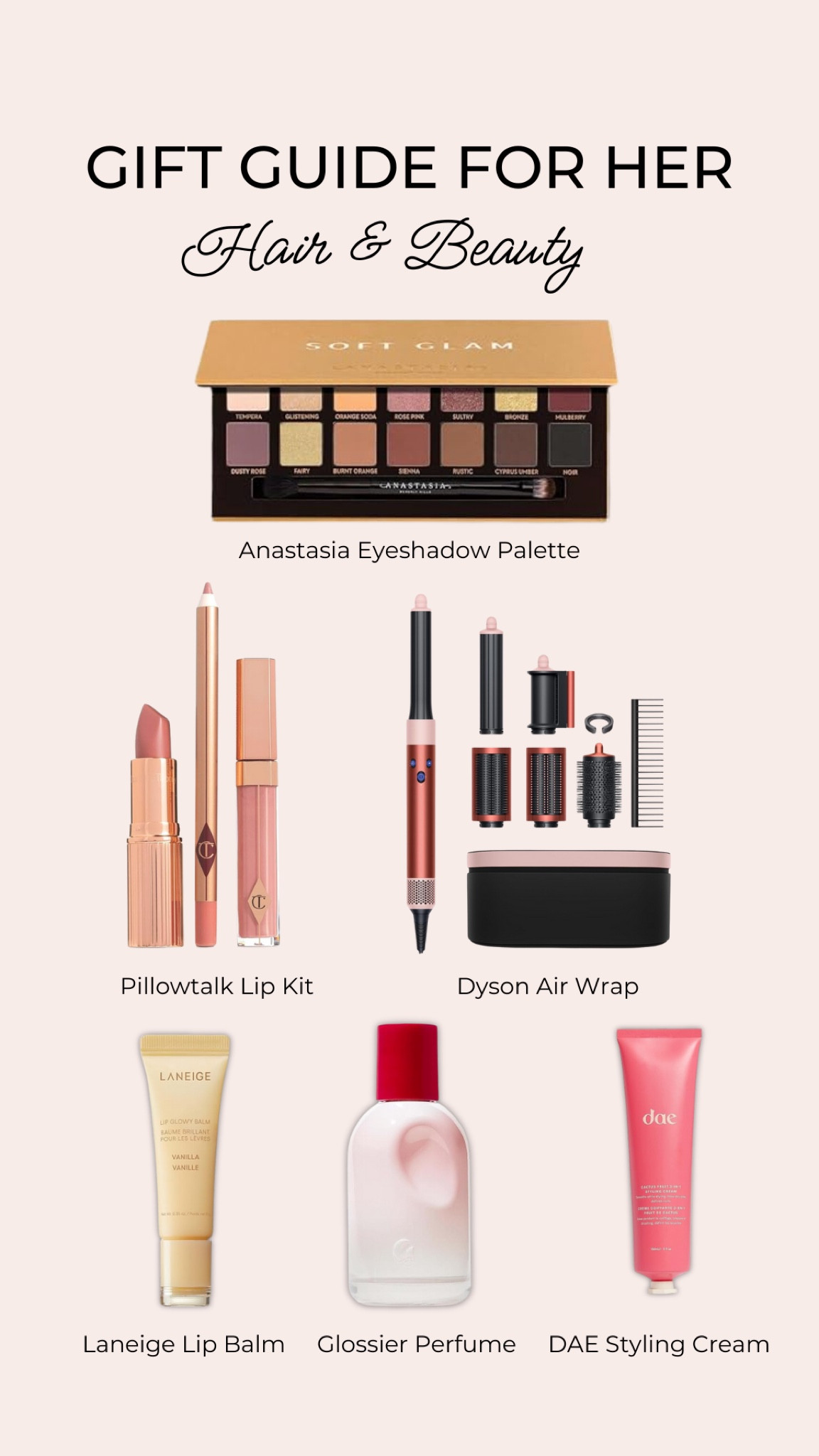 Pamper her with the ultimate hair & beauty essentials ✨ From the Dyson Airwrap to clean girl makeup must-haves, these picks will have her glowing inside and out. Perfect for the beauty lover or anyone who deserves a little self-care 💕 Shop my favorites now! #GiftGuide #CleanGirlAesthetic #HairAndBeauty

#LTKHoliday #LTKGiftGuide #LTKBeauty