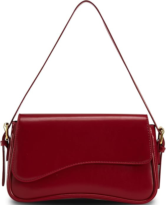 Shoulder Bag for Women Trendy Purse PU Leather Hobo Handbags Clutch Saddle Bag with 2 Removable S... | Amazon (US)