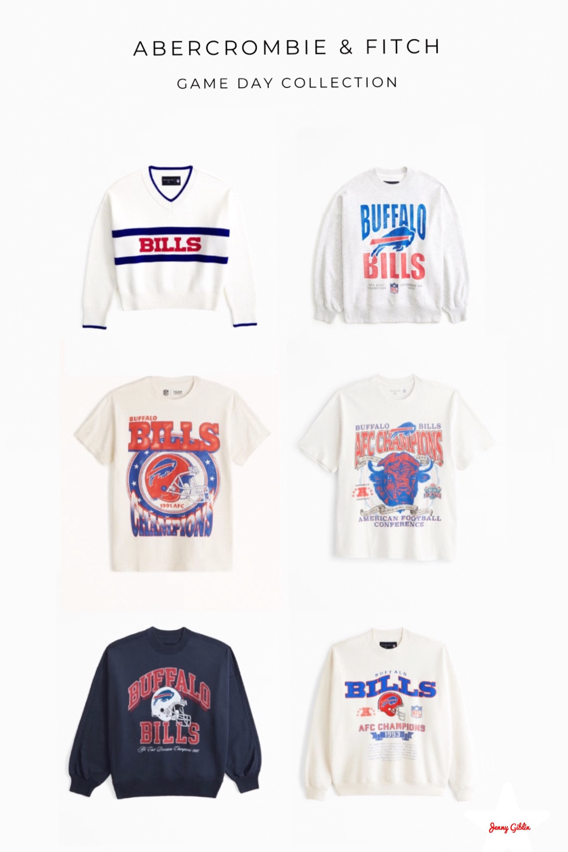 the new Abercrombie & Fitch NFL Collection has some of my favorite Buffalo Bills items for game day this season!  🤍🏈♥️🦬💙

#letsgoBuffalo #goBills #BuffaloBills #NFL #Abercrombie&Fitch 

#LTKActive #LTKBacktoSchool #LTKxAF