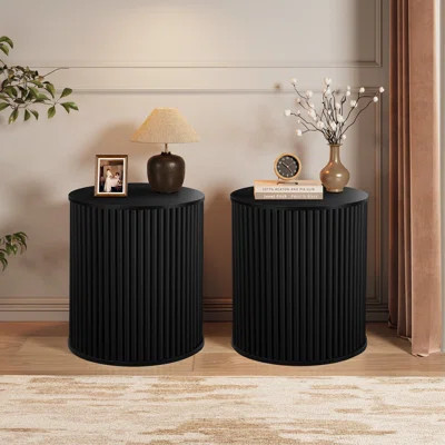 Fluted Round End Table Set | Wayfair North America
