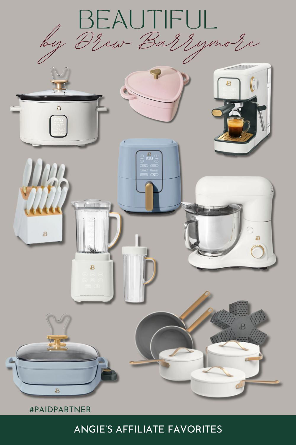 ✨ Elevate Your Kitchen with Beautiful by Drew Barrymore ✨

Function meets fashion with the Beautiful by Drew Barrymore collection. Designed to stand out, these appliances blend modern performance with timeless style. From sleek air fryers to elegant coffee makers, each piece adds a touch of luxury to your countertop.

🌟 Why Choose Beautiful?
✔️ Powerful performance for everyday use
✔️ Chic finishes that match any decor
✔️ Thoughtfully designed by Drew Barrymore for beauty and function

✨ Bring beauty into your home, one appliance at a time. #CookWithStyle #BeautifulByDrew
#paidpartner  

 #LTKGiftGuide #LTKHome