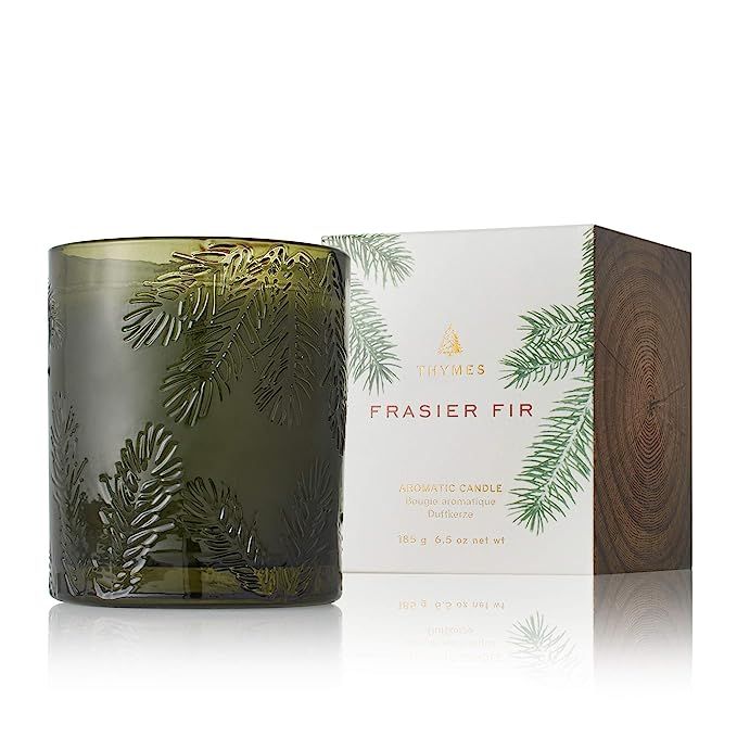 Thymes Molded Green Glass Candle - 6.5 Oz - Frasier Fir | Amazon (US)