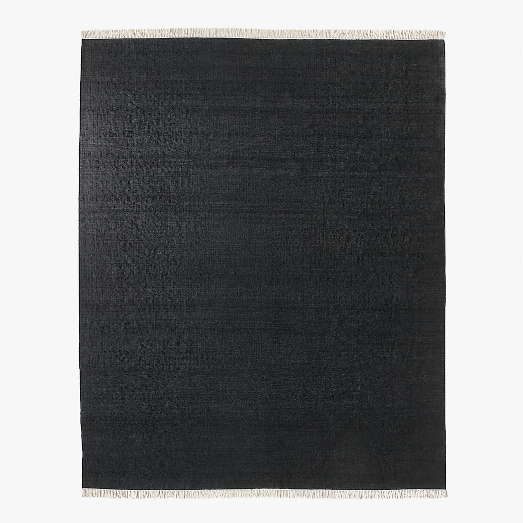 Maris Handwoven Black Jute Area Rug 5'X8' | CB2 | CB2