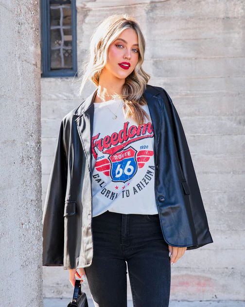 Freedom Route 66 Cotton Tee | VICI Collection