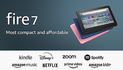 Amazon Fire 7 tablet, 7” display, great tablet for reading, catch up on shows, with 10-hour bat... | Amazon (US)