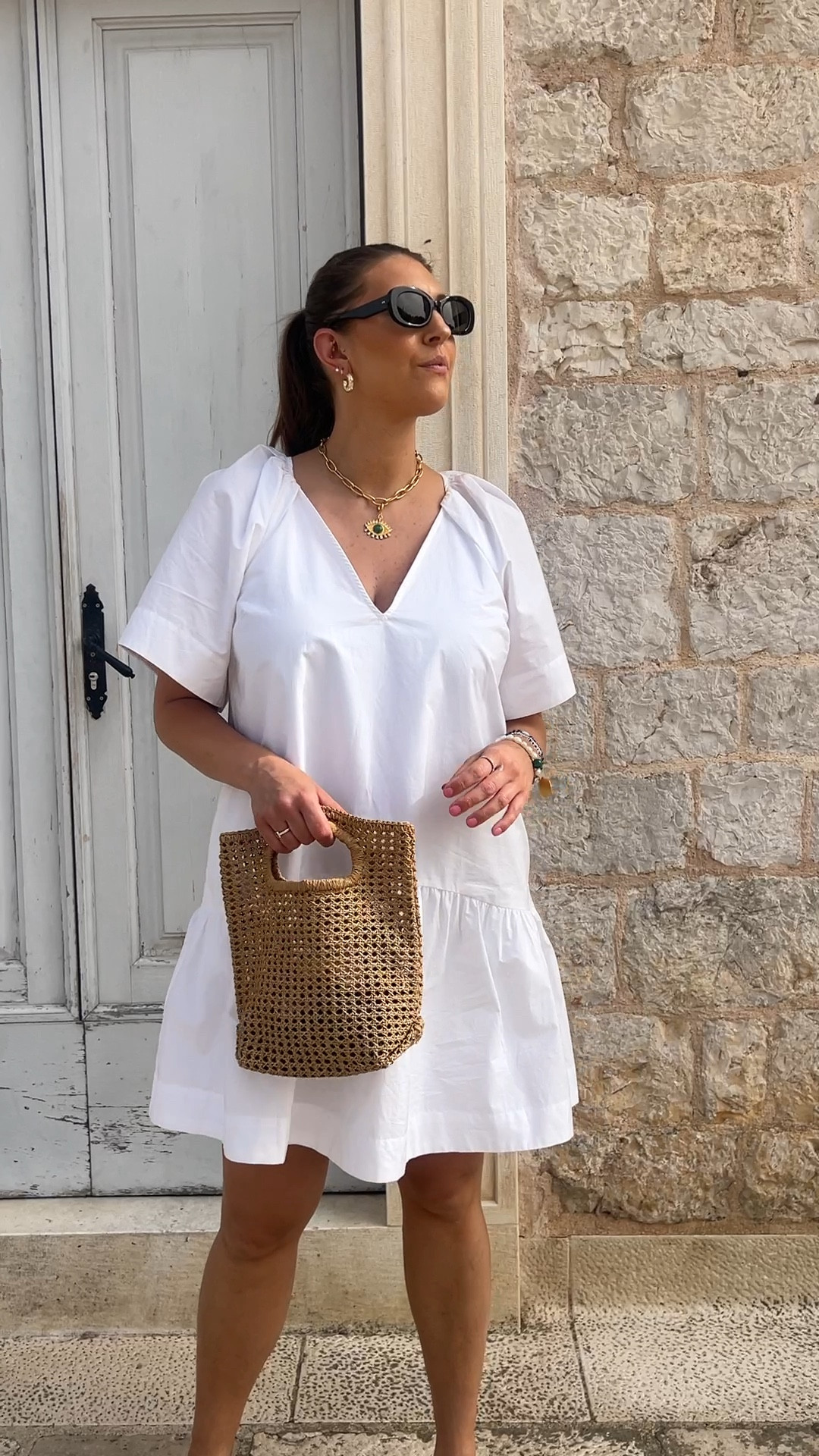 Casual white dress outfit idea / simple travel outfit

size 10 fashion | size 10 | Tall girl outfit | tall girl fashion | midsize fashion size 10 | midsize | tall fashion | tall women | target fashion | target dress 

#LTKMidsize #LTKFindsUnder50 #LTKStyleTip