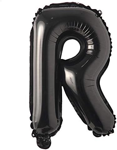Black 28 inch Letter Balloons Alphabet Number Balloons Foil Mylar Party Wedding Bachelorette Birthda | Amazon (US)