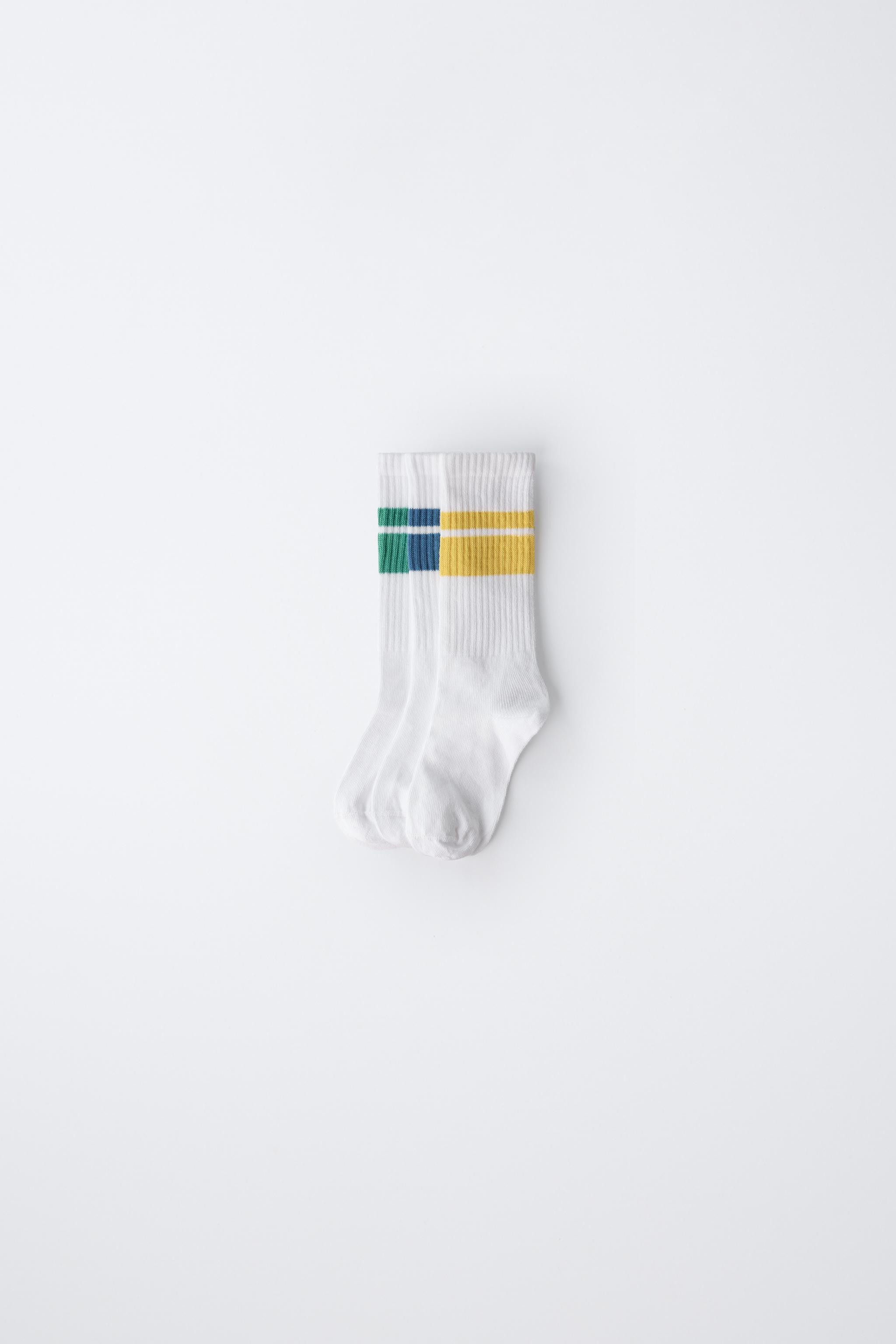 THREE-PACK OF STRIPED SOCKS | Zara US