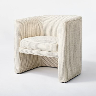 Vernon Accent Chair Tan Striped - Threshold™ designed with Studio McGee | Target