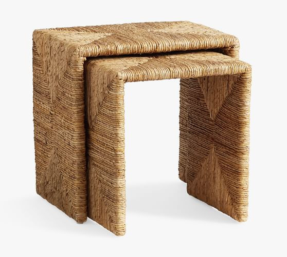 Woven Nesting End Tables | Pottery Barn (US)
