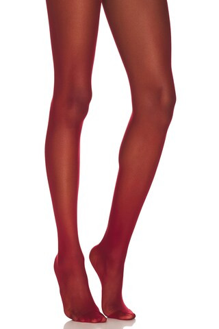 Wolford x REVOLVE Individual 10 Back Seam Tights in Soft Cherry from Revolve.com | Revolve Clothing (Global)