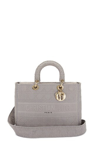 dior Dior Lady D-Lite Handbag in Grey - Grey. Size all. | FWRD 