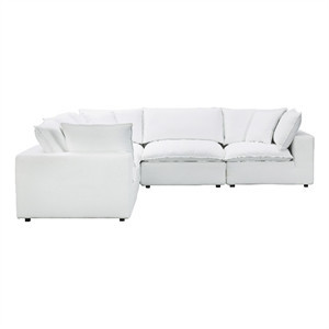 TOV Furniture Cali Pearl Modular Upholstered L-Sectional | Homesquare