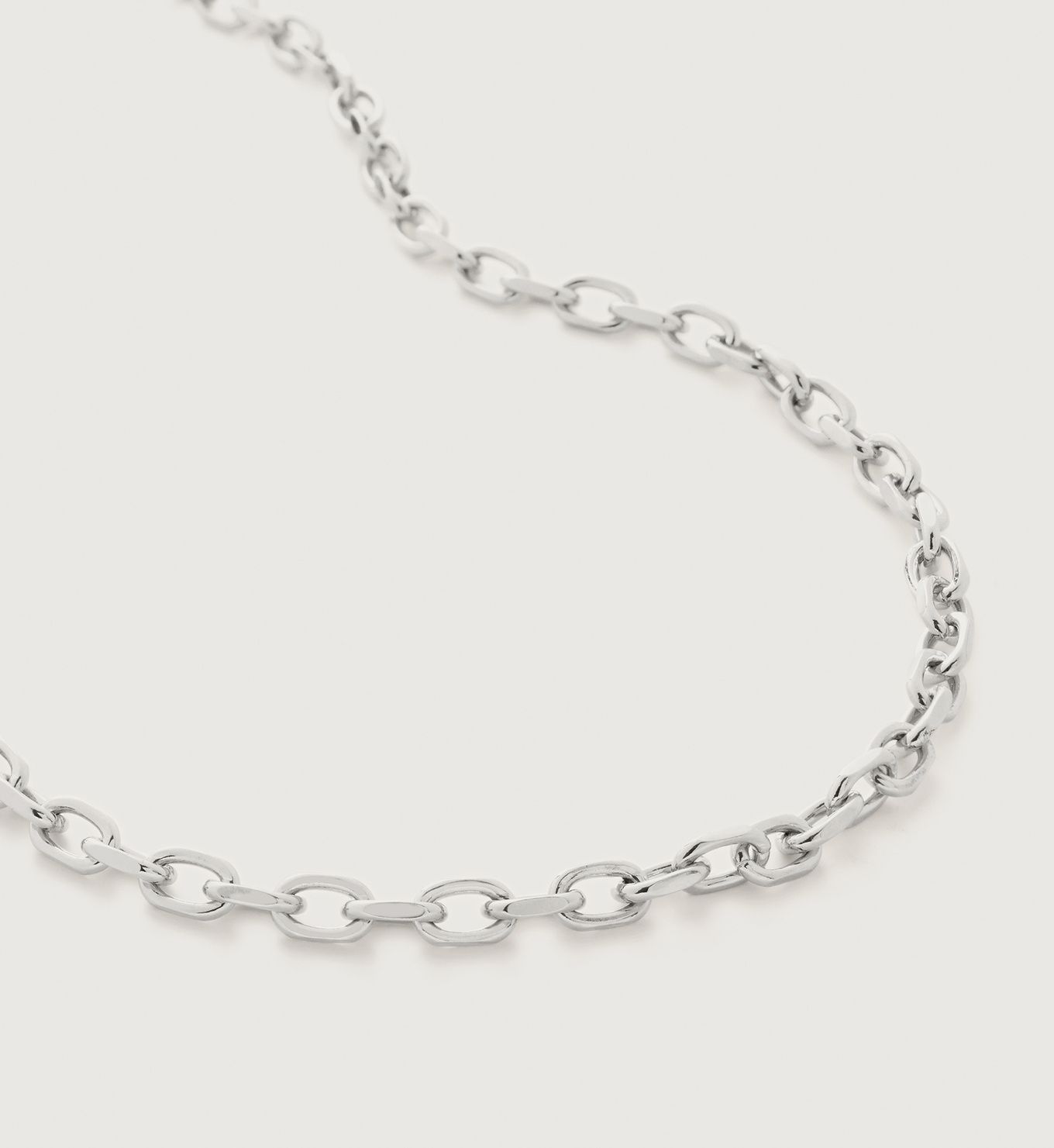 Alta Capture Mini Link Necklace Adjustable 48cm/19" | Monica Vinader (Global)
