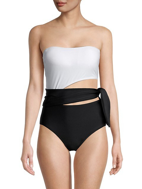 Colorblock Cutout One-Piece Swimsuit | Saks Fifth Avenue OFF 5TH