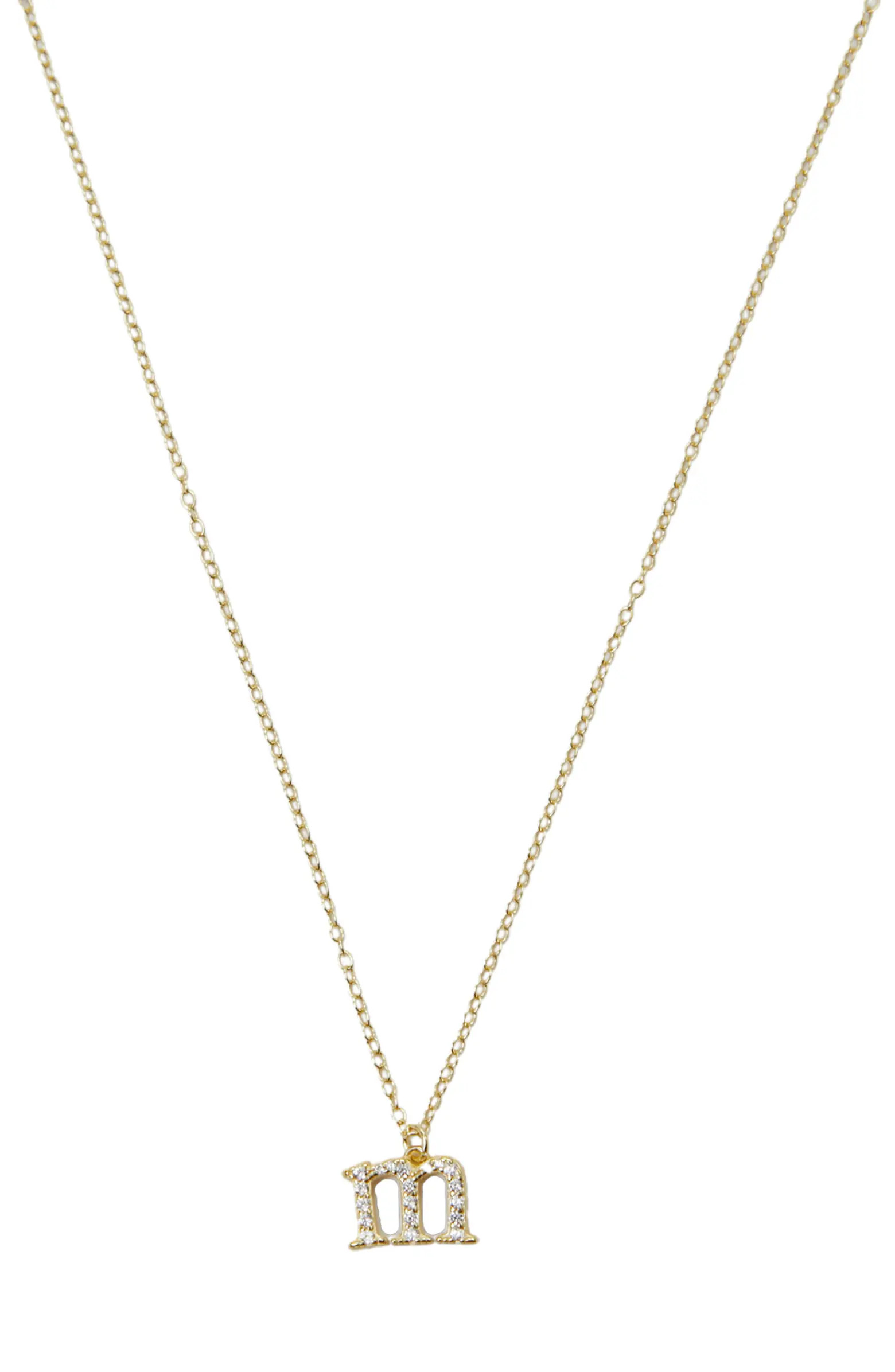 Mini Pavé Initial Necklace | Nordstrom