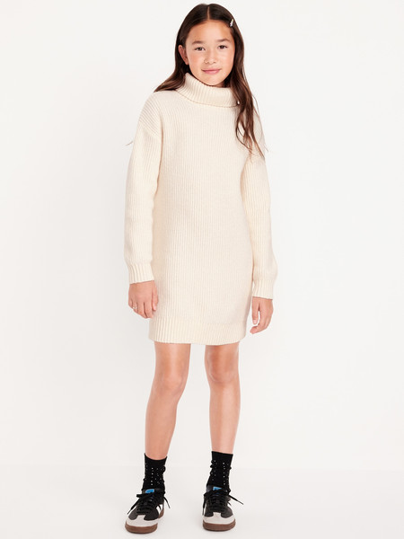 SoSoft Long-Sleeve Shaker-Stitch Dress for Girls | Old Navy (US)