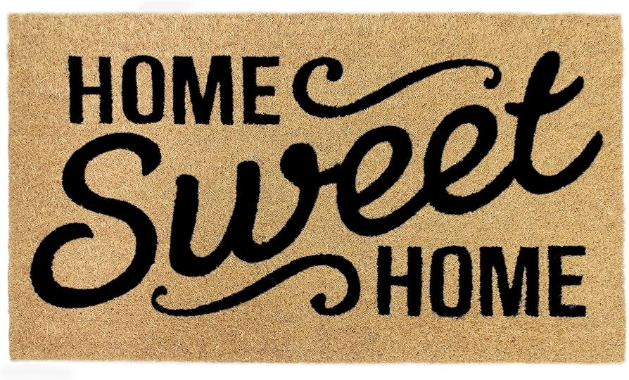 IRONGATE Welcome Doormat - Non Slip Dirt Trapping Home Sweet Home Coco Coir Door Mat - Low Profil... | Amazon (US)