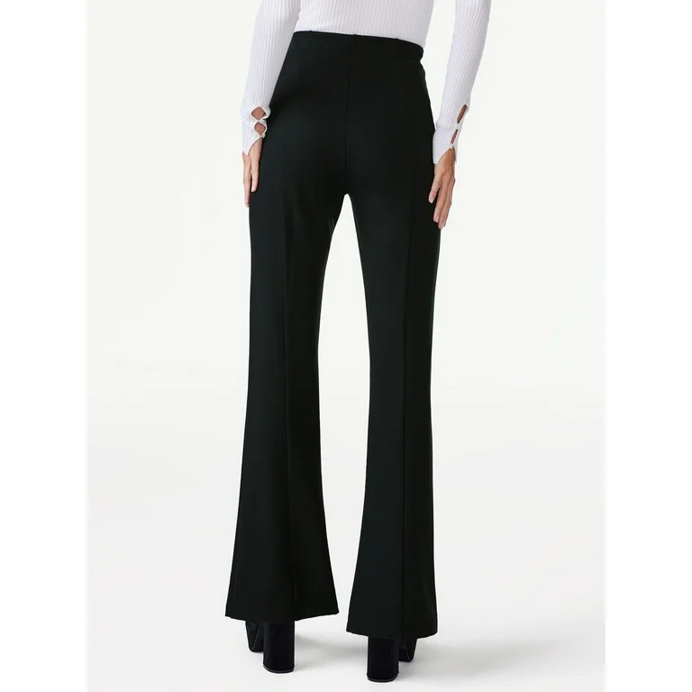 Scoop Women's Flared Leg Ponte Pants, Sizes XS-2XL | Walmart (US)