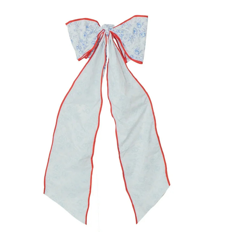 Extra Large Floral Decorative Bow, Red and Blue, 48", by My Texas House | Walmart (US)